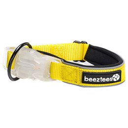 Produktbild von Beeztees Hundehalsband Parinca Safety Gear LED Nylon gelb
