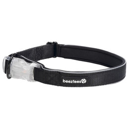 Produktbild von Beeztees Hundehalsband Parinca Safety Gear LED Nylon schwarz