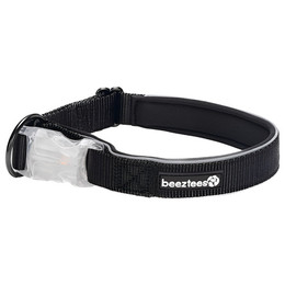 Produktbild von Beeztees Hundehalsband Parinca Safety Gear LED Nylon schwarz