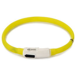 Beeztees Hundehalsbandleuchte Safety Gear Dogini USB gelb – Bild 1 von 2