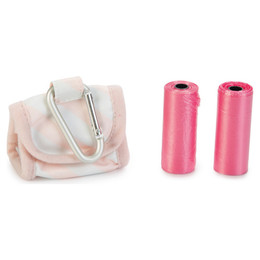 Produktbild von Beeztees Hundekotbeutel Puppy mit Taschenspender rosa - 40 Stk.