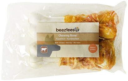 Produktbild von Beeztees Hundesnack Kauknochen mit Huhn - 2 x 60 g
