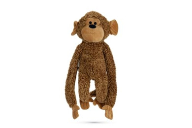 Produktbild von Beeztees Hundespielzeug Affe Vik Plüsch braun
