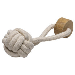 Produktbild von Beeztees Hundespielzeug Fliegender Ball aus Baumwolle