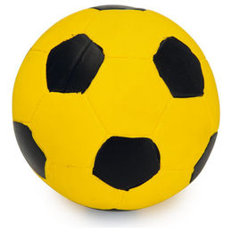 Produktbild von Beeztees Hundespielzeug Fußball schwarz/gelb