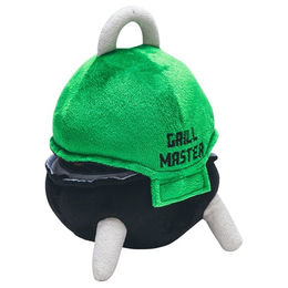 Produktbild von Beeztees Hundespielzeug Grillmeister aus Plüsch grün/schwarz