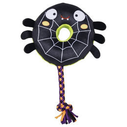 Produktbild von Beeztees Hundespielzeug Halloween Donut Spinne schwarz