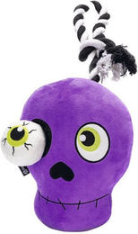 Produktbild von Beeztees Hundespielzeug Halloween Totenkopf mit Spielseil