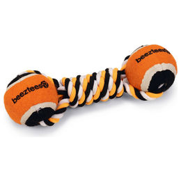 Produktbild von Beeztees Hundespielzeug Jef mit Tennisball Baumwolle