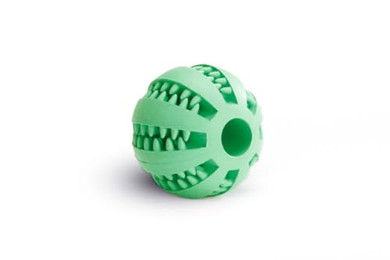 Produktbild von Beeztees Hundespielzeug Massageball Gummi mint