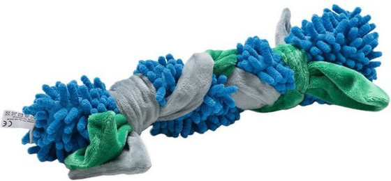 Produktbild von Beeztees Hundespielzeug Nuno aus Plüsch blau/grün