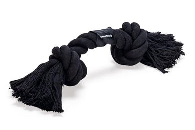 Beeztees Hundespielzeug Spieltau mit 2 Knoten schwarz Größe L – Bild 1 von 2