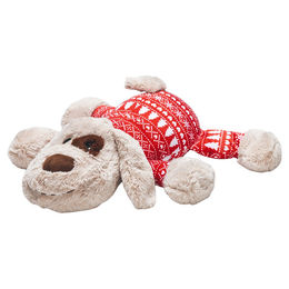 Produktbild von Beeztees Hundespielzeug Weihnachts XL Kuscheltier Comet aus Plüsch rot/weiß