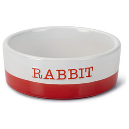 Produktbild von Beeztees Jomi Kaninchennapf Keramik Rot - 1 Stk.