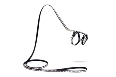 Produktbild von Beeztees Kätzchengeschirr Hearts schwarz