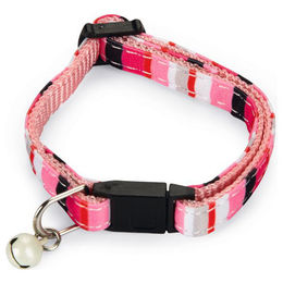 Produktbild von Beeztees Kätzchenhalsband Joy Nylon rosa