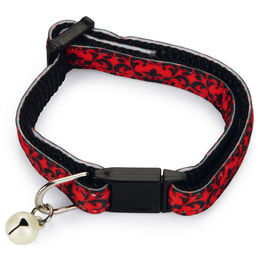 Produktbild von Beeztees Kätzchenhalsband Mystic Nylon rot
