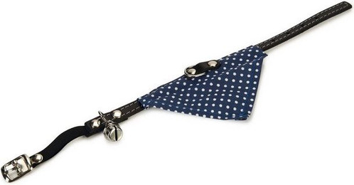 Produktbild von Beeztees Katzen-Halsband mit Glocke und Tuch blau
