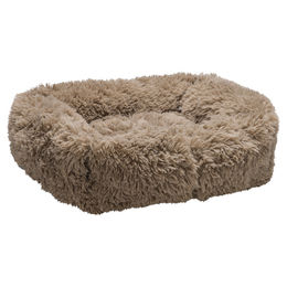 Produktbild von Beeztees Katzenbett Fae rund dunkelbraun aus Plüsch