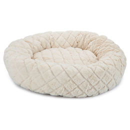 Beeztees Katzenbett Levisa Plüsch beige – Bild 1 von 2