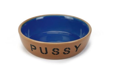 Produktbild von Beeztees Katzennapf Catdish Pussy beige/blau - 415 ml