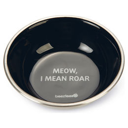 Produktbild von Beeztees Katzennapf Roar Edelstahl schwarz - 350 ml