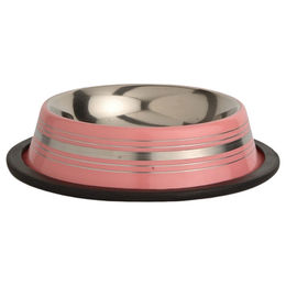 Produktbild von Beeztees Katzennapf Stripes rutschfest rosa - 180 ml