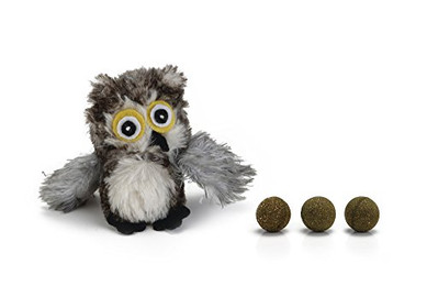 Produktbild von Beeztees Katzenspielzeug Eule mit Katzenminze-Bällen - 9,5 cm