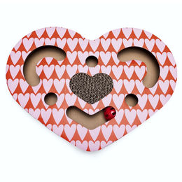 Produktbild von Beeztees Katzenspielzeug Kratzbox Love aus Karton