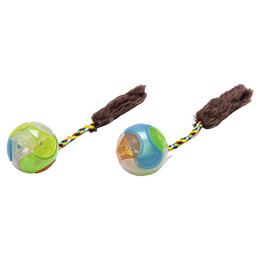 Produktbild von Beeztees Katzenspielzeug Leuchtball mit Feder