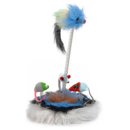 Produktbild von Beeztees Katzenspielzeug Mausfamilie mit Feder und Katzenminze