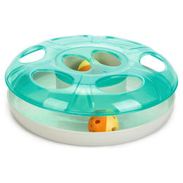 Produktbild von Beeztees Katzenspielzeug Trainingsrad Scudie grün