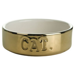 Produktbild von Beeztees Keramik Katzennapf gold - 300 ml