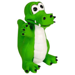 Produktbild von Beeztees Latex Krokodil Hundespielzeug grün - 12 cm