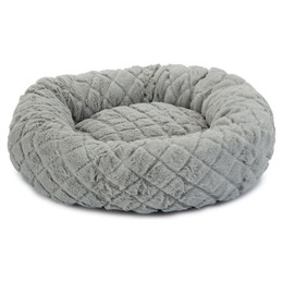 Produktbild von Beeztees Levisa Katzenbett Plüsch grau 43x43x13 cm