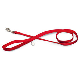 Beeztees Macleather Hundeleine 120 x 2 cm rot – Bild 1 von 2