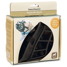 Produktbild von Beeztees Maulkorb TPR schwarz Größe 6