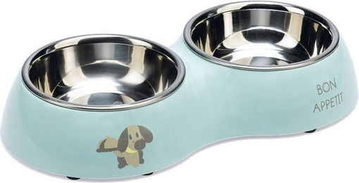 Produktbild von Beeztees Napf-Set Puppy Droppy Dinner Set Kunststoff/Edelstahl grün