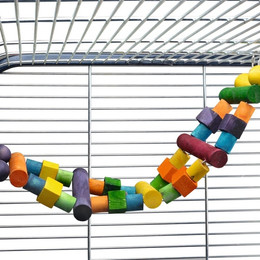 Produktbild von Beeztees Papageienleiter mit Holzblöcken