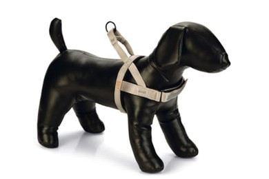 Produktbild von Beeztees Parinca Premium Comfort Hundegeschirr Nylon Hellgrau