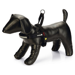 Produktbild von Beeztees Parinca Premium Hundegeschirr Nylon schwarz 42-53 cm
