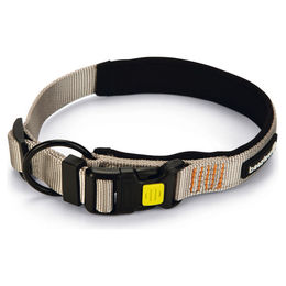 Produktbild von Beeztees Parinca Premium Hundehalsband Nylon Hellgrau 45-50 cm