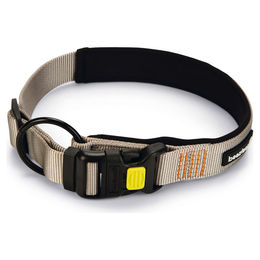 Produktbild von Beeztees Parinca Premium Hundehalsband Nylon Hellgrau 55-60 cm