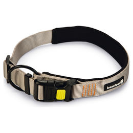 Produktbild von Beeztees Parinca Premium Hundehalsband Nylon Hellgrau 60-65 cm
