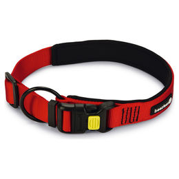 Produktbild von Beeztees Parinca Premium Hundehalsband Nylon rot 60-65 cm - 30 x 60 cm