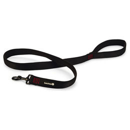 Produktbild von Beeztees Parinca Premium Hundeleine Nylon schwarz 120 cm x 25 mm - 120 cm