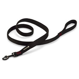 Produktbild von Beeztees Parinca Premium Hundeleine Nylon schwarz 180 cm x 25 mm - 180 cm