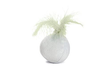 Produktbild von Beeztees Plüschball mit Feder für Katzen - 5 cm