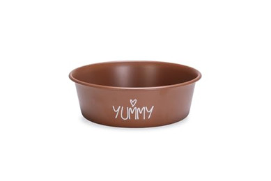 Produktbild von Beeztees Puppy Edelstahl-Napf Snoes terrakotta - 940 ml