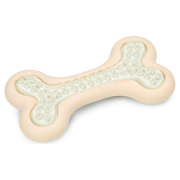 Produktbild von Beeztees Puppy Gummispielzeug Dental Bone pink